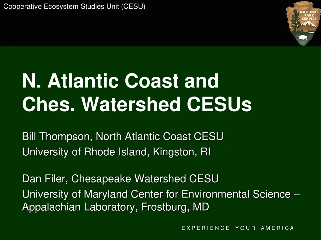 n atlantic coast and ches watershed cesus