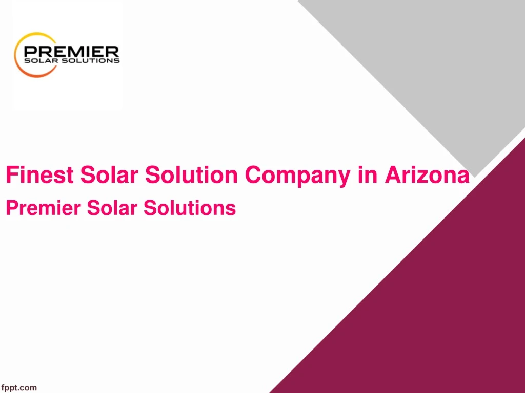 finest solar solution company in arizona