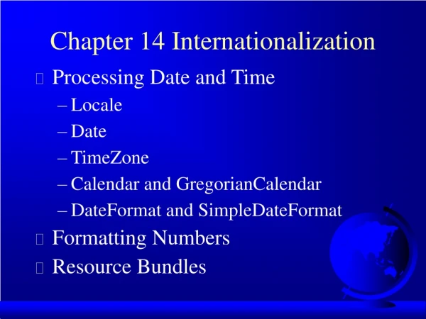 Chapter 14 Internationalization