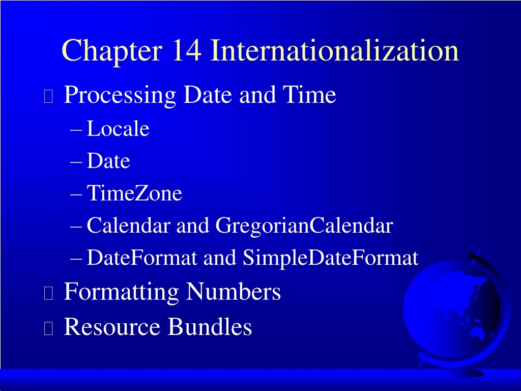 chapter 14 internationalization