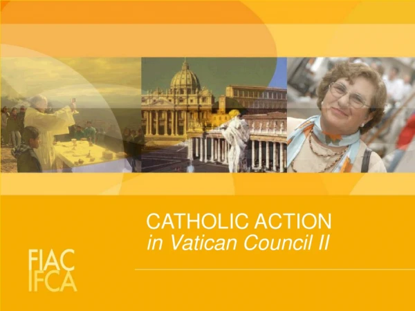 CATHOLIC ACTION in Vatican Council II