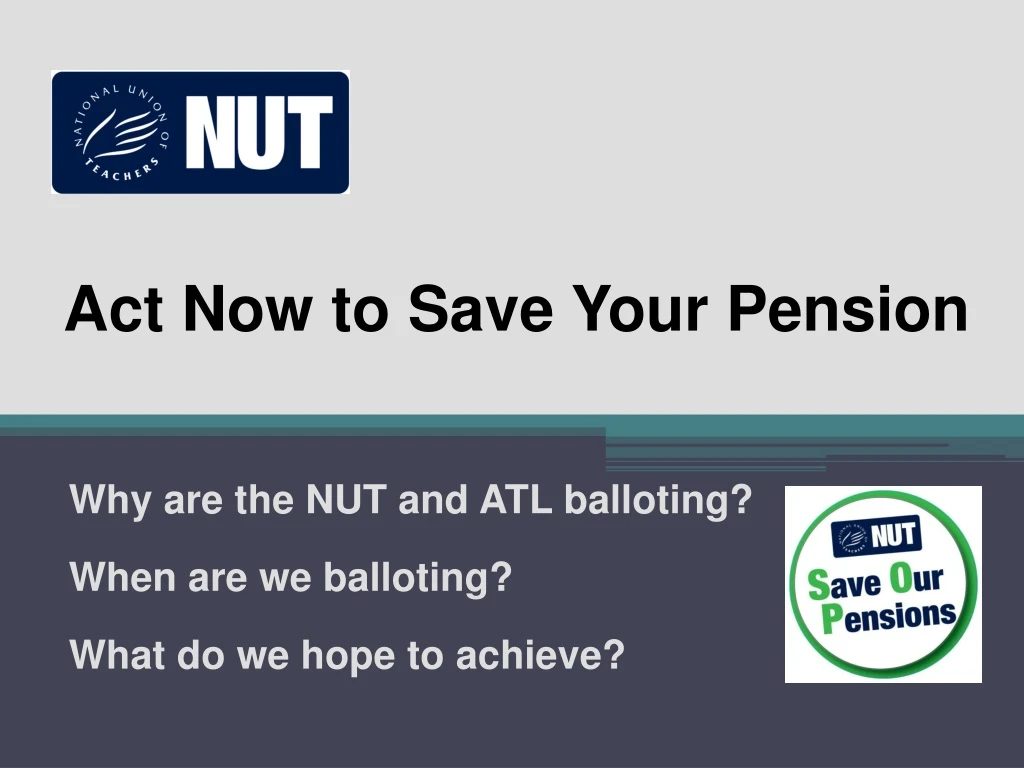 act now to save your pension