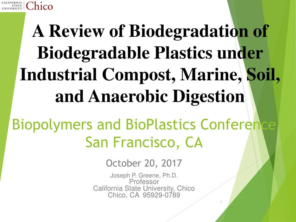 biopolymers and bioplastics conference san francisco ca