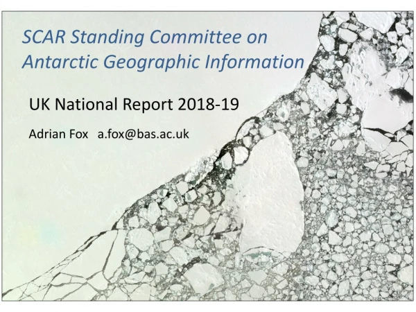 SCAR Standing Committee on Antarctic Geographic Information