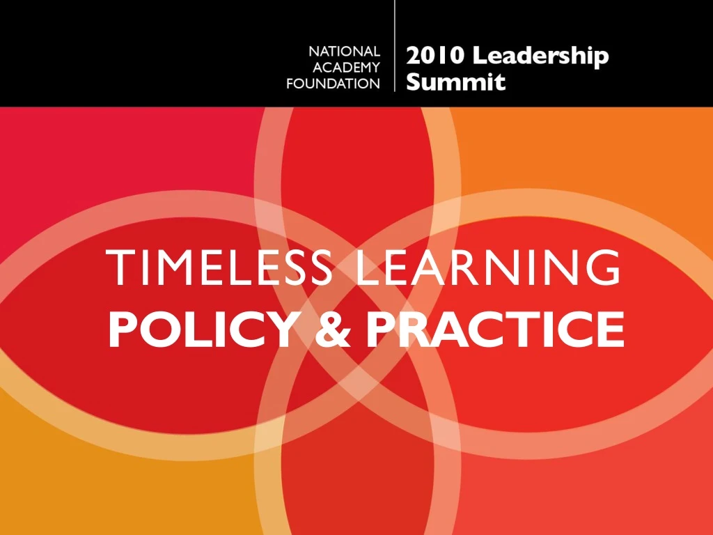 timeless learning policy practice