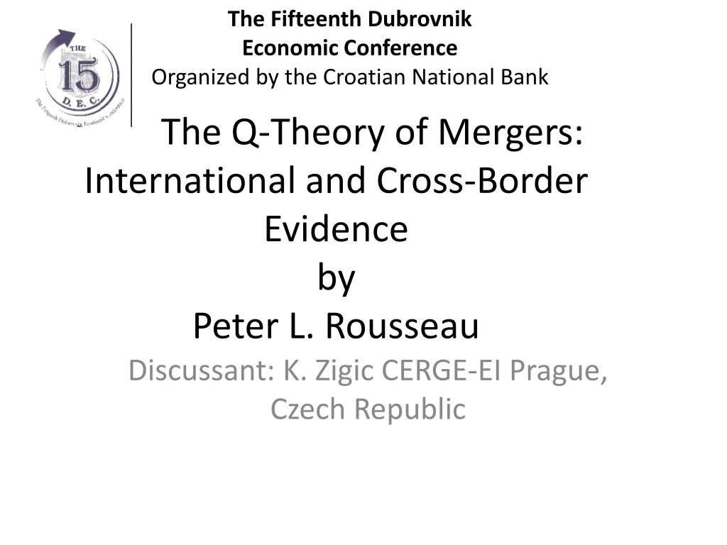 the q theory of mergers international and cross border evidence by peter l rousseau