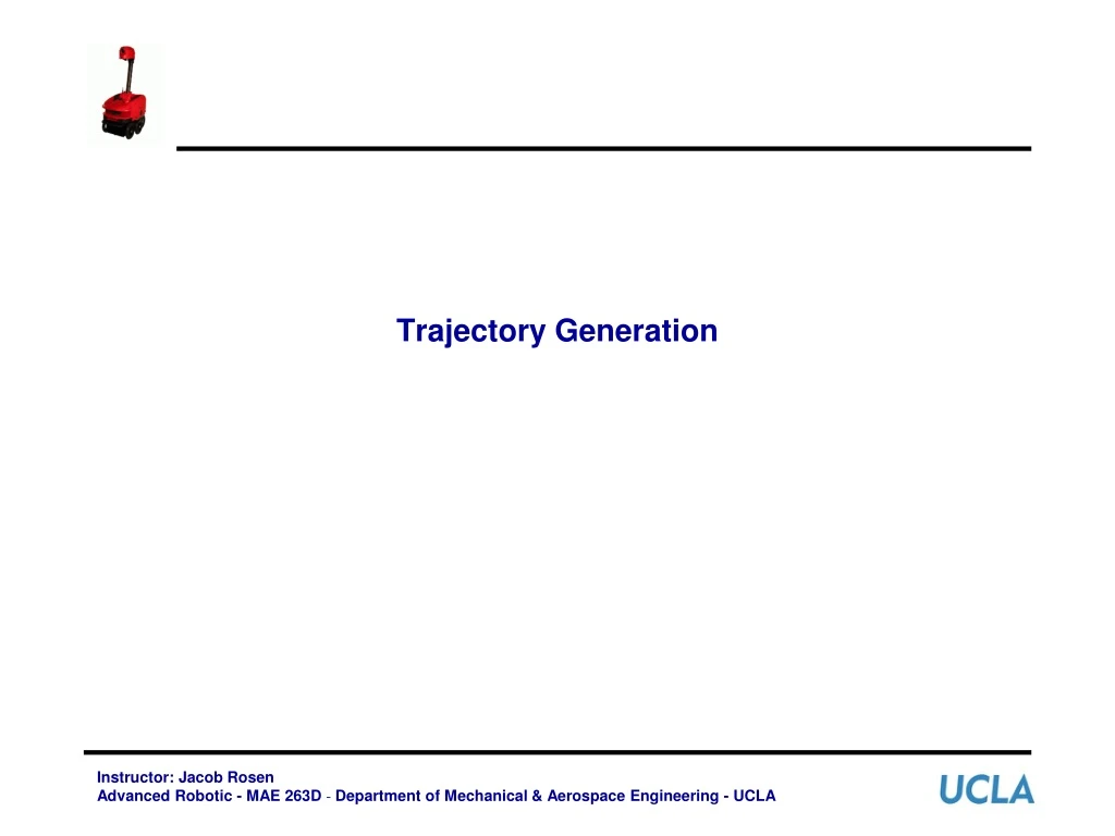 trajectory generation