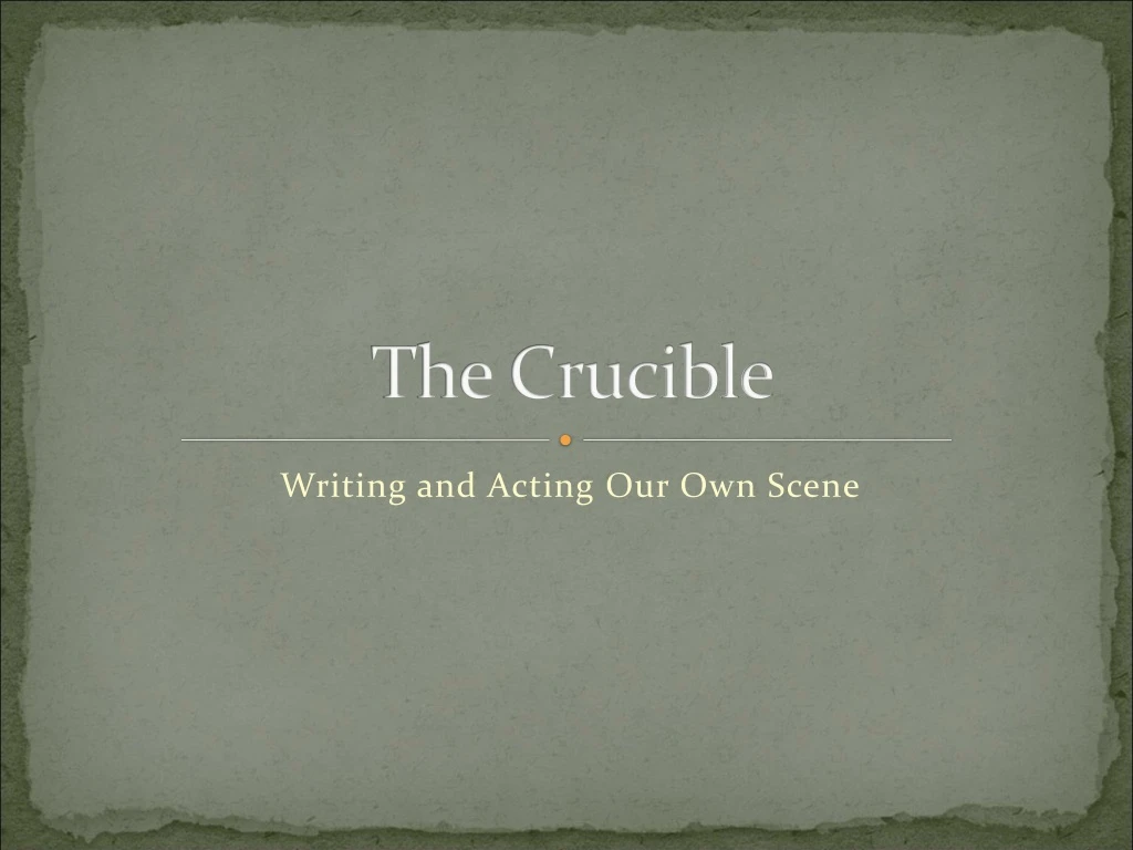 the crucible