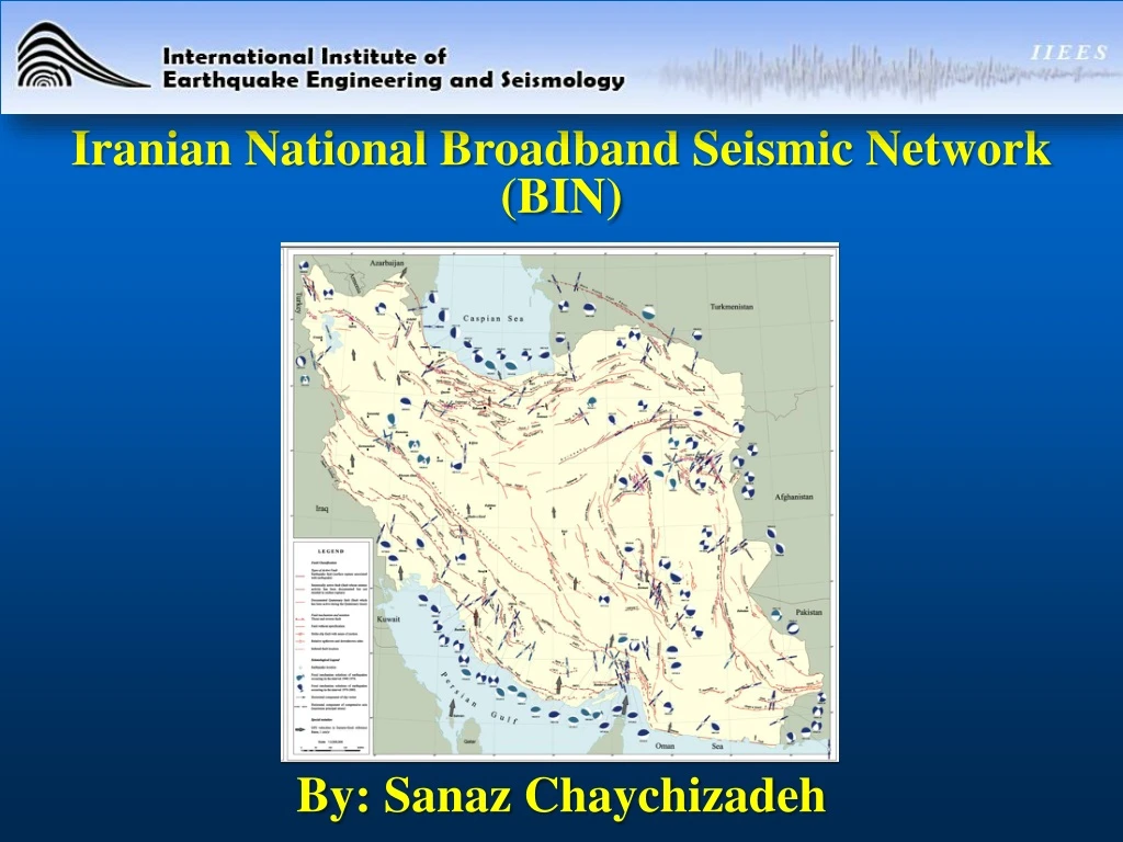 iranian national broadband seismic network
