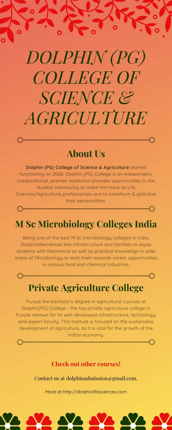 M Sc Microbiology Colleges India