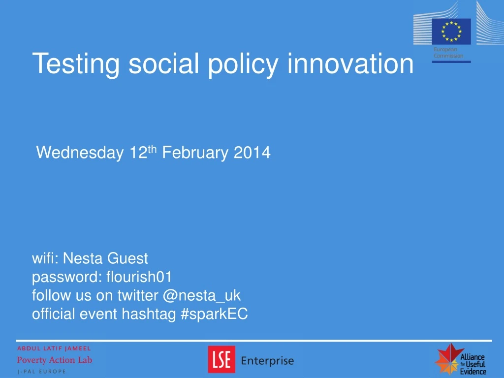 testing social policy innovation