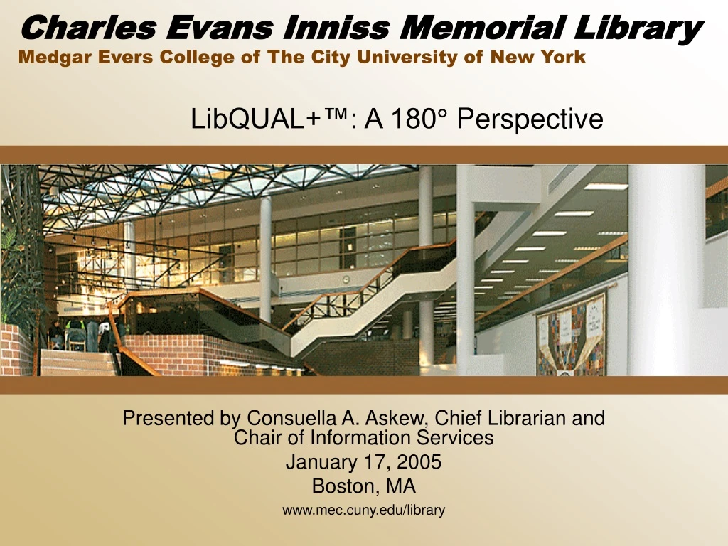 charles evans inniss memorial library