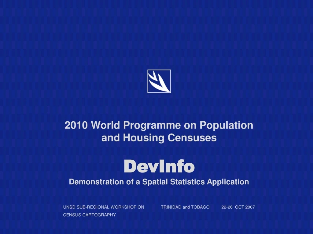 2010 world programme on population and housing