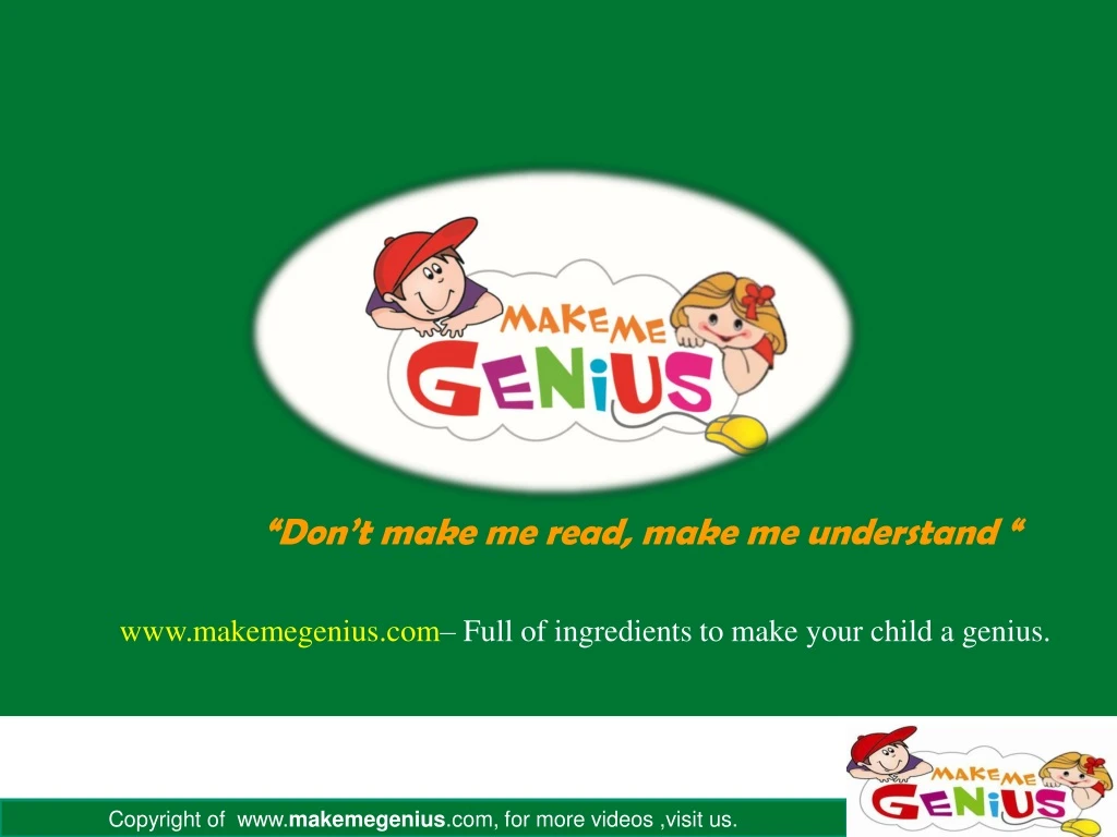 www makemegenius com full of ingredients to make