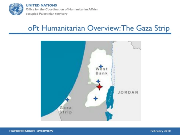 oPt Humanitarian Overview: The Gaza Strip