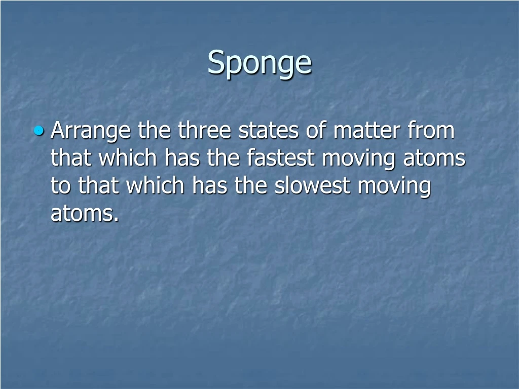 sponge