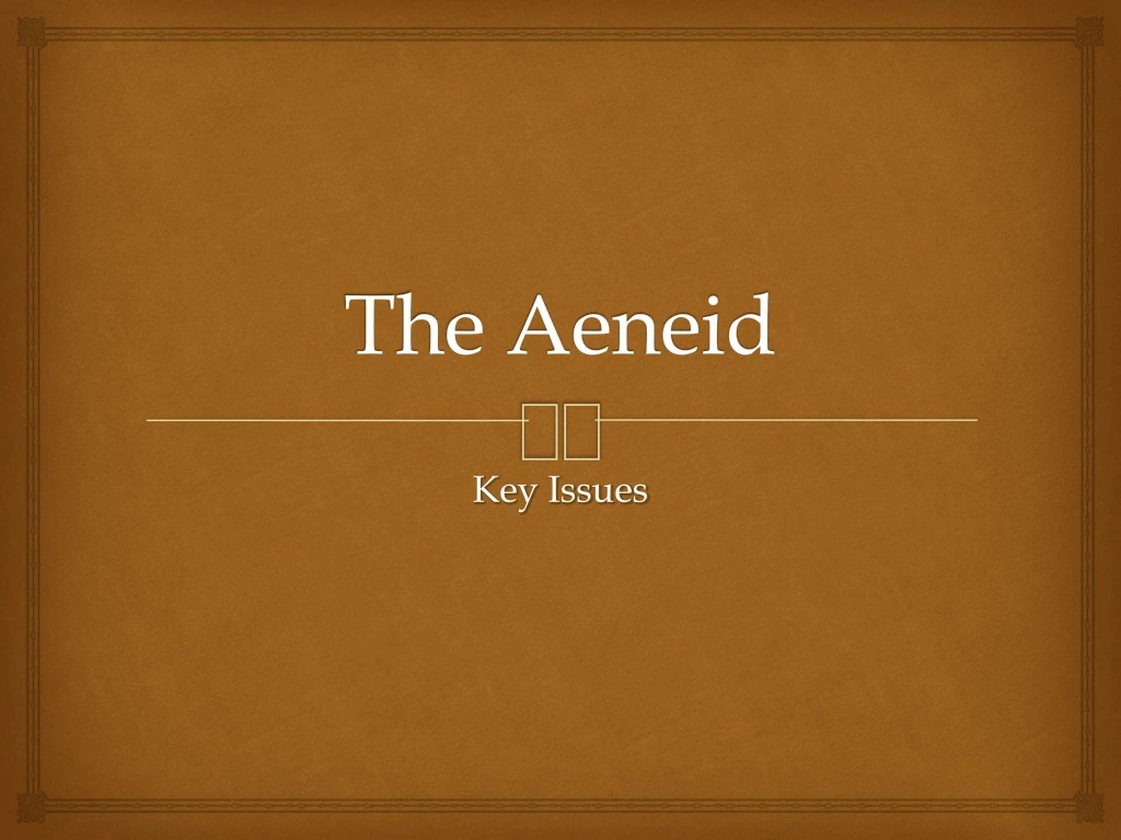 the aeneid