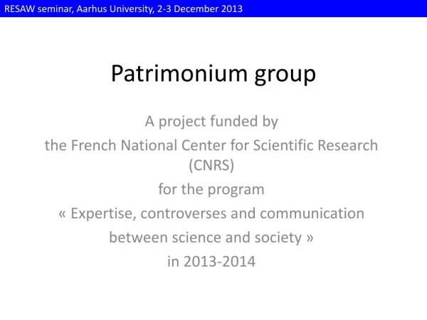 Patrimonium group