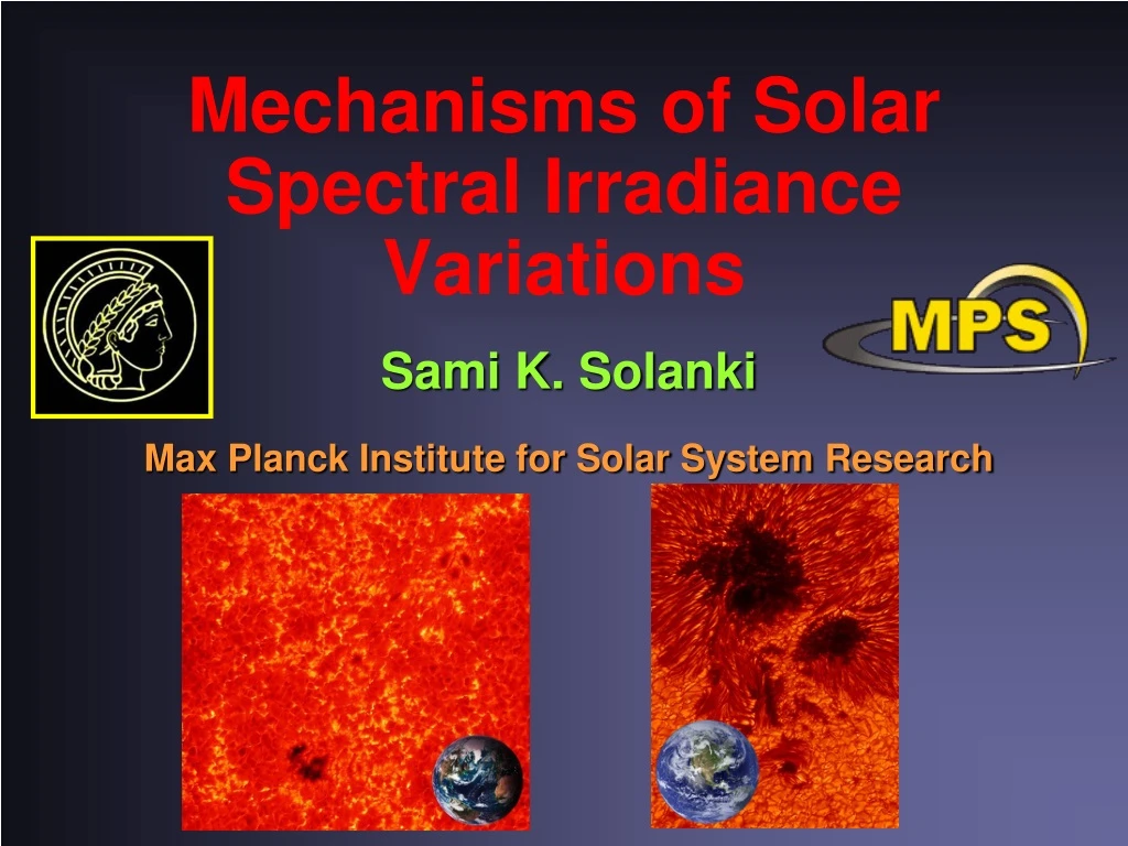 mechanisms of solar spectral irradiance variations