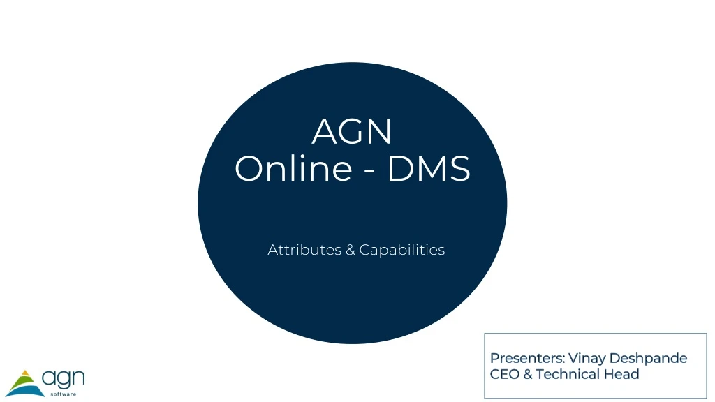 agn online dms attributes capabilities