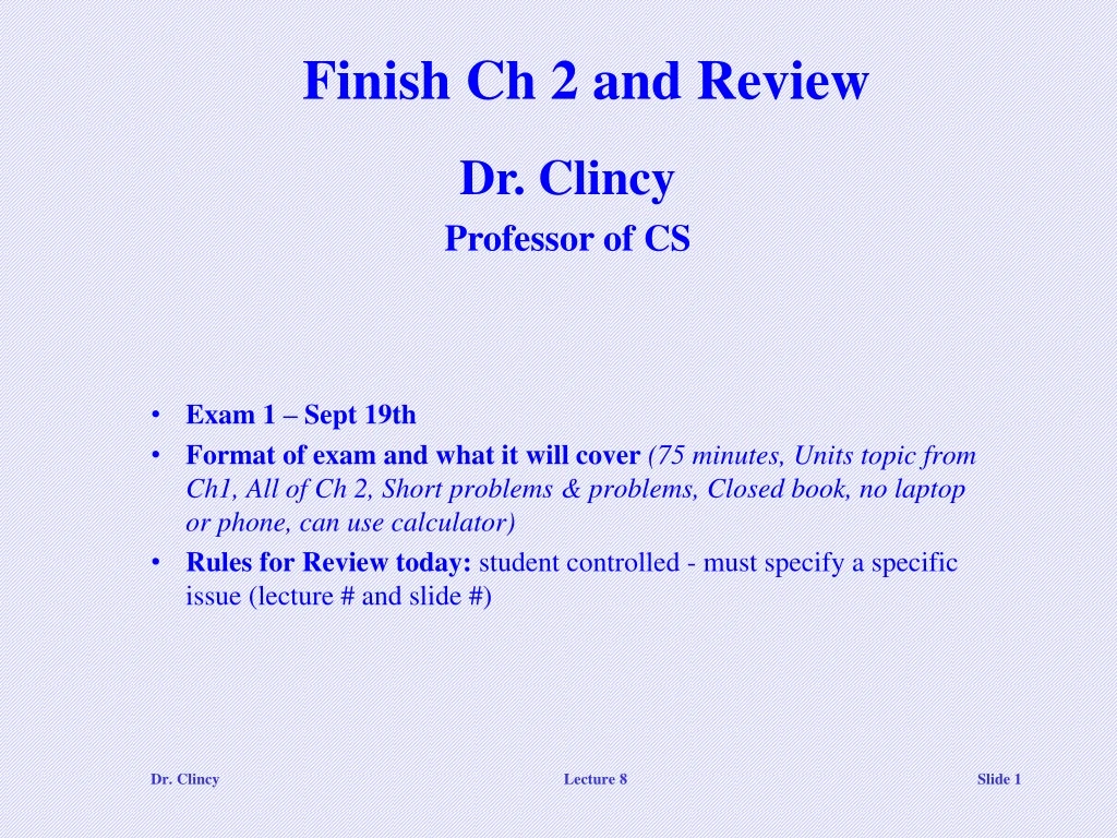 finish ch 2 and review