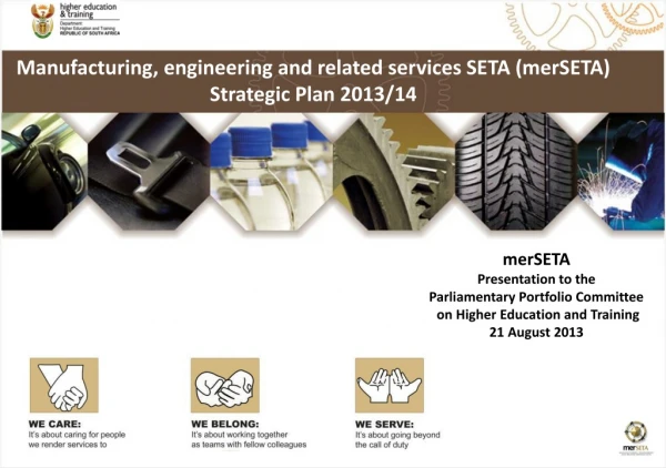 Manufacturing, engineering and related services SETA (merSETA)  Strategic Plan 2013/14