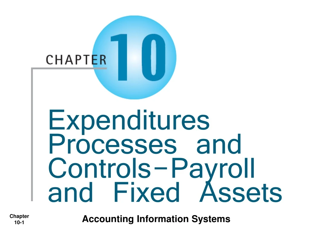expenditures processes and controls payroll