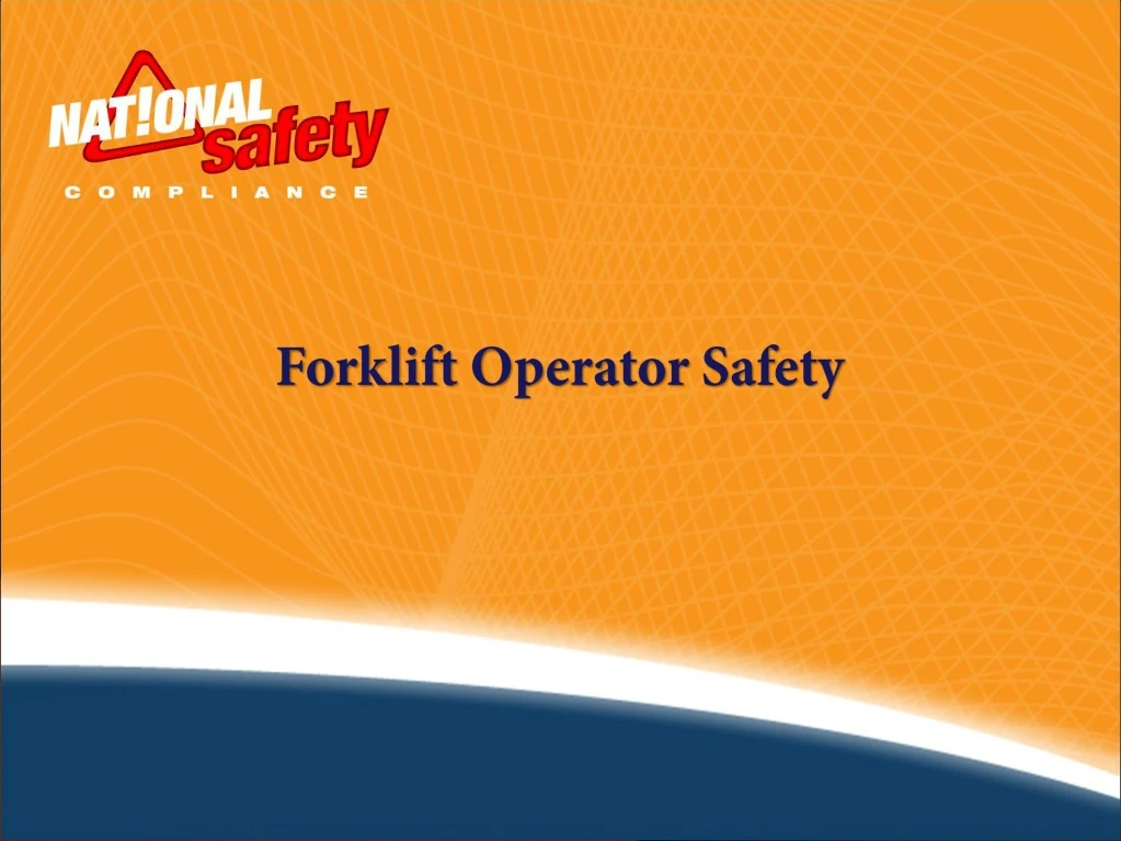 forklift operator safety
