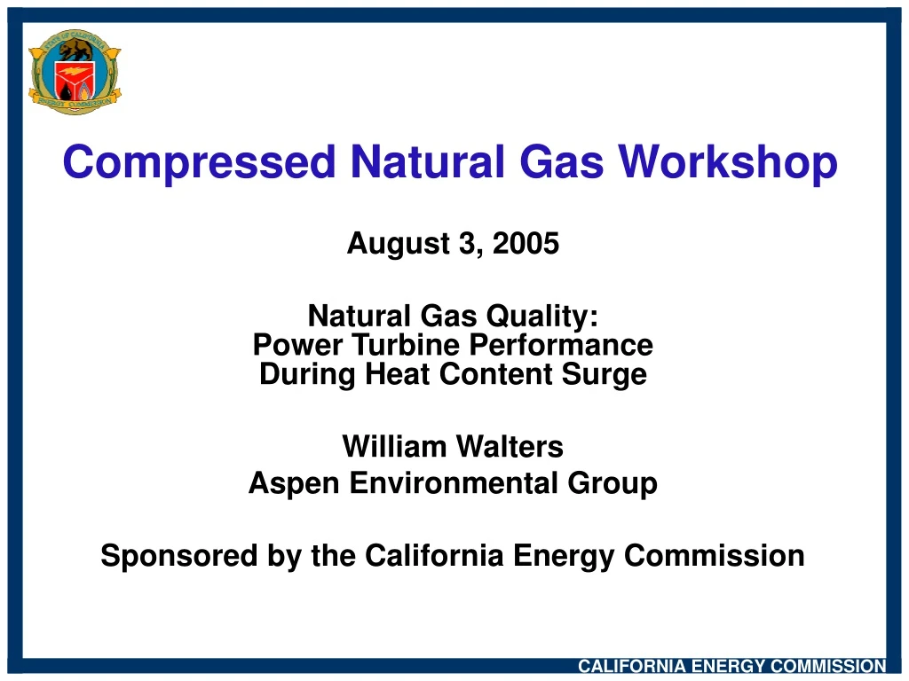 compressed natural gas workshop