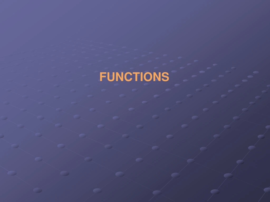 functions