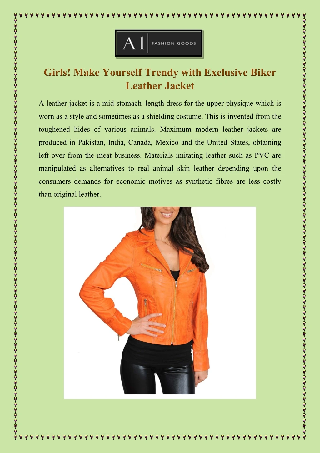 girls make yourself trendy with exclusive biker