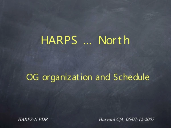 HARPS ... North