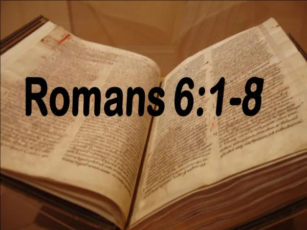 Romans 6:1-8