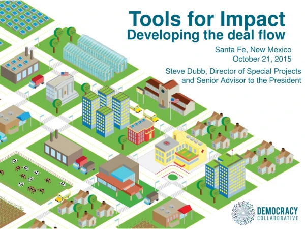 Tools for Impact Developing the deal flow