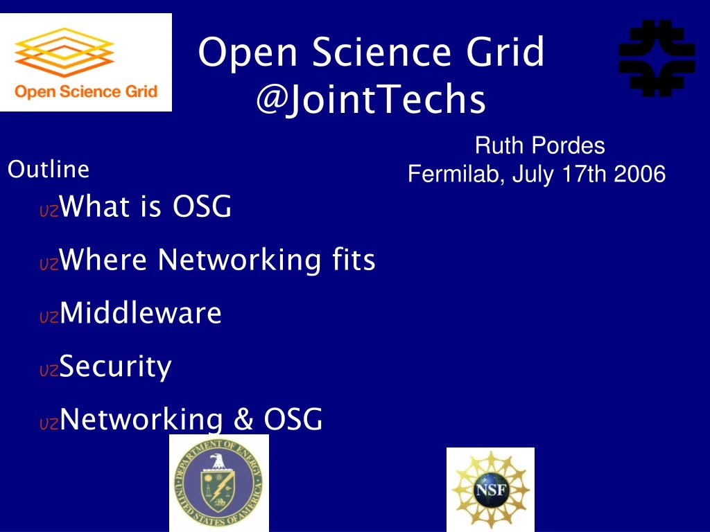 open science grid @jointtechs