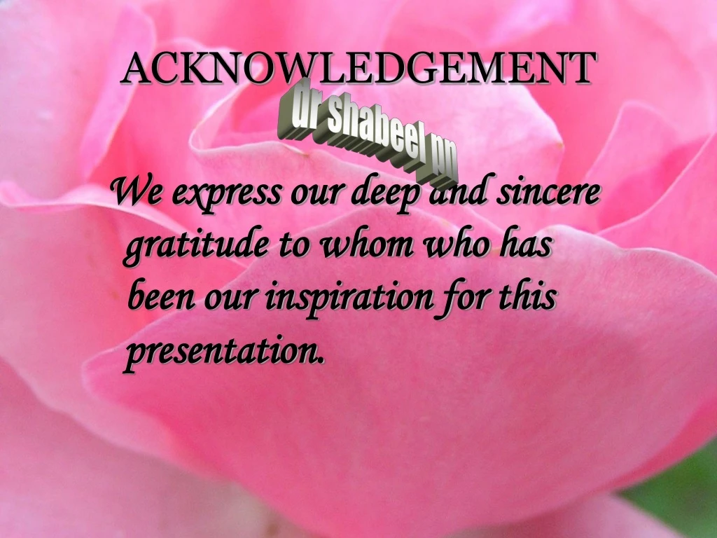 acknowledgement