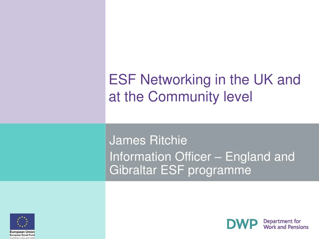 esf networking in the uk and at the community level