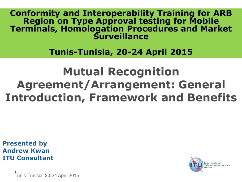 mutual recognition agreement arrangement general introduction framework and benefits