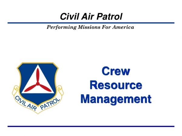 Crew  Resource Management