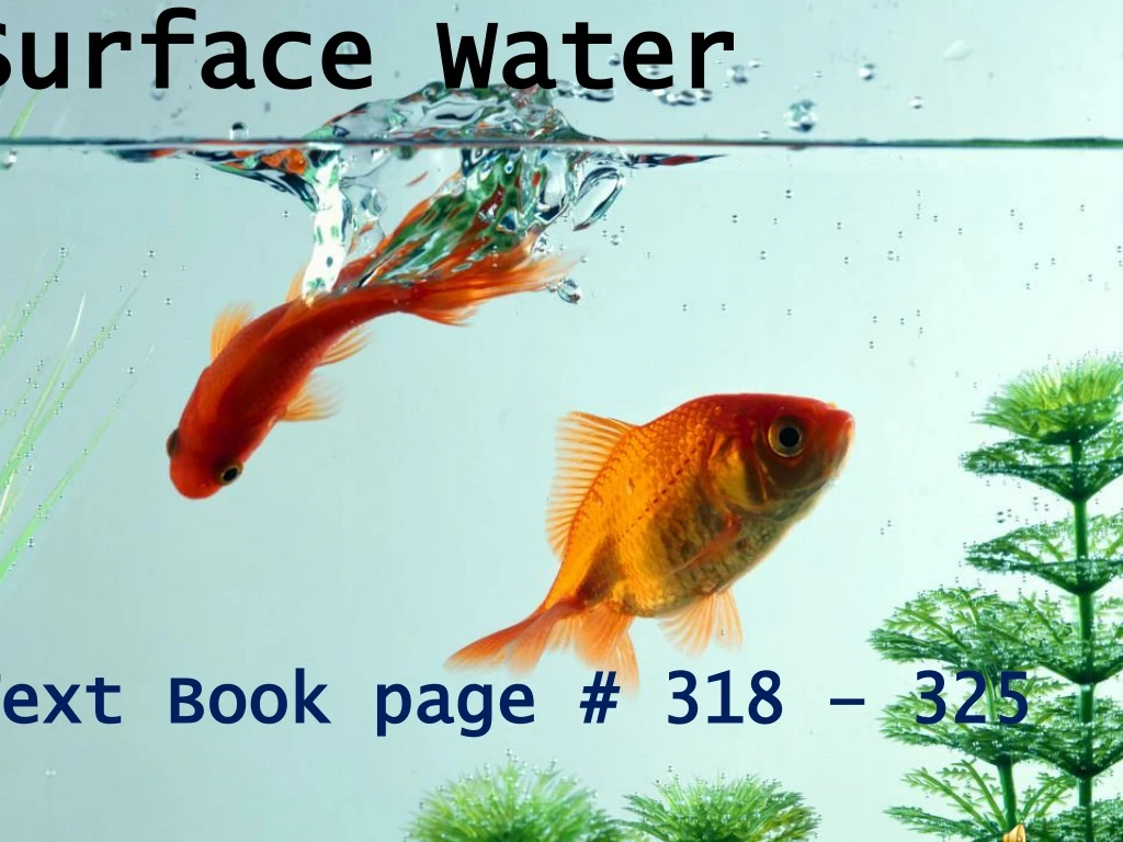 surface water t ext book page 318 325