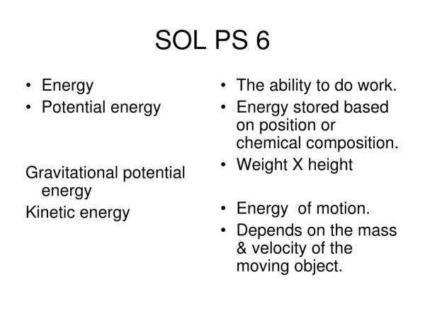 SOL PS 6