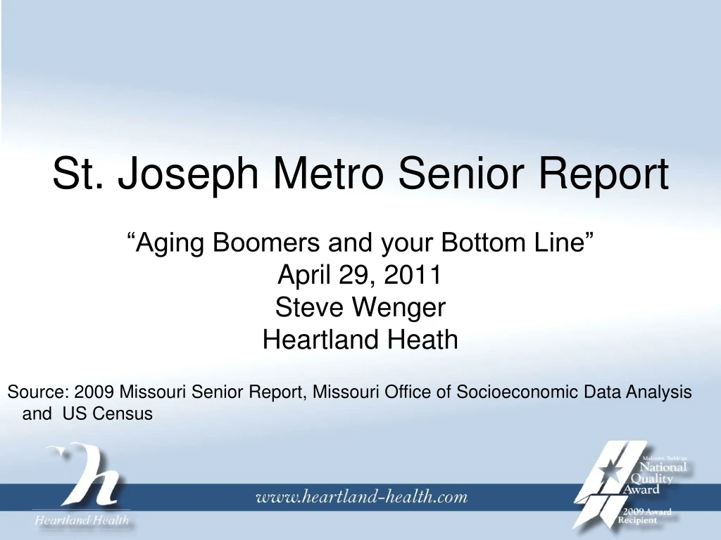 st joseph metro senior report