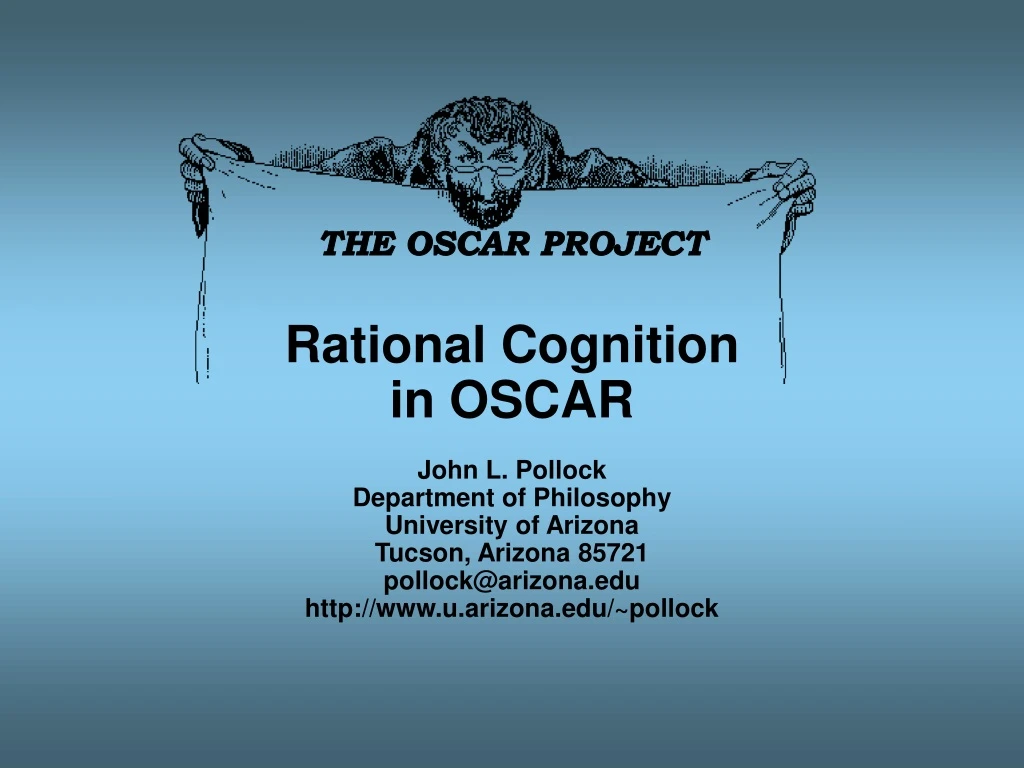 the oscar project rational cognition in oscar