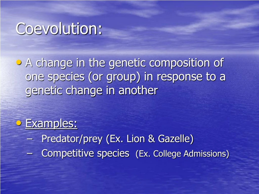 coevolution