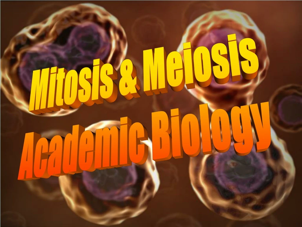 mitosis meiosis academic biology