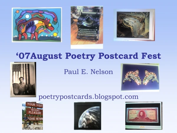 ‘07August Poetry Postcard Fest