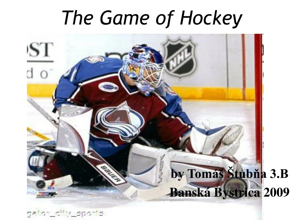 the game of hockey