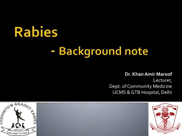 Rabies 		-  Background note