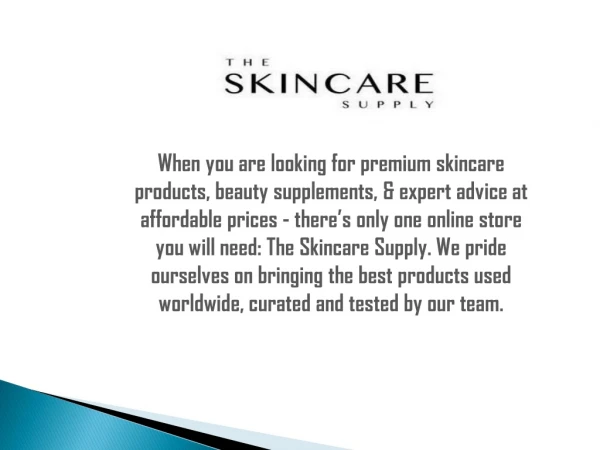 Premium Skin Care Products