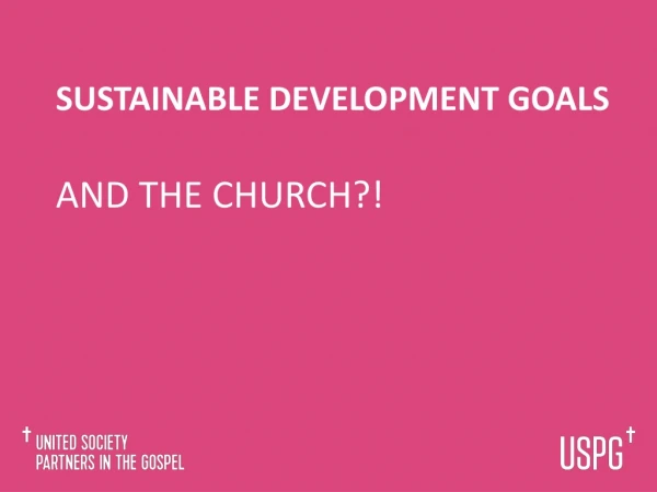 Sustainable development goals